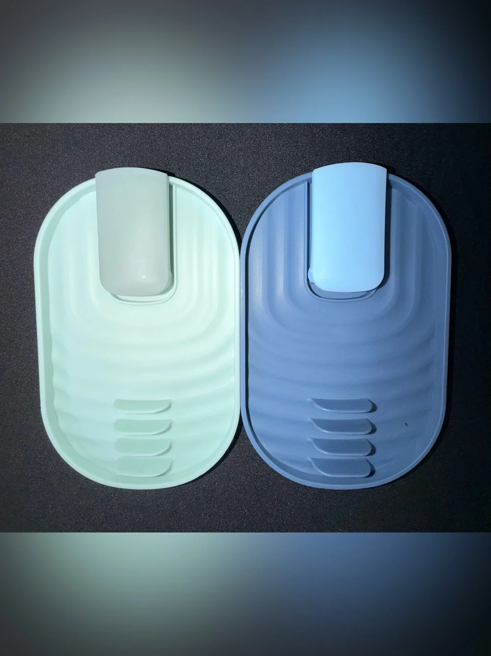 LVYKING Two Piece Spoon Rest Foldable Pot Lid Holder Blue Green BRAND NEW